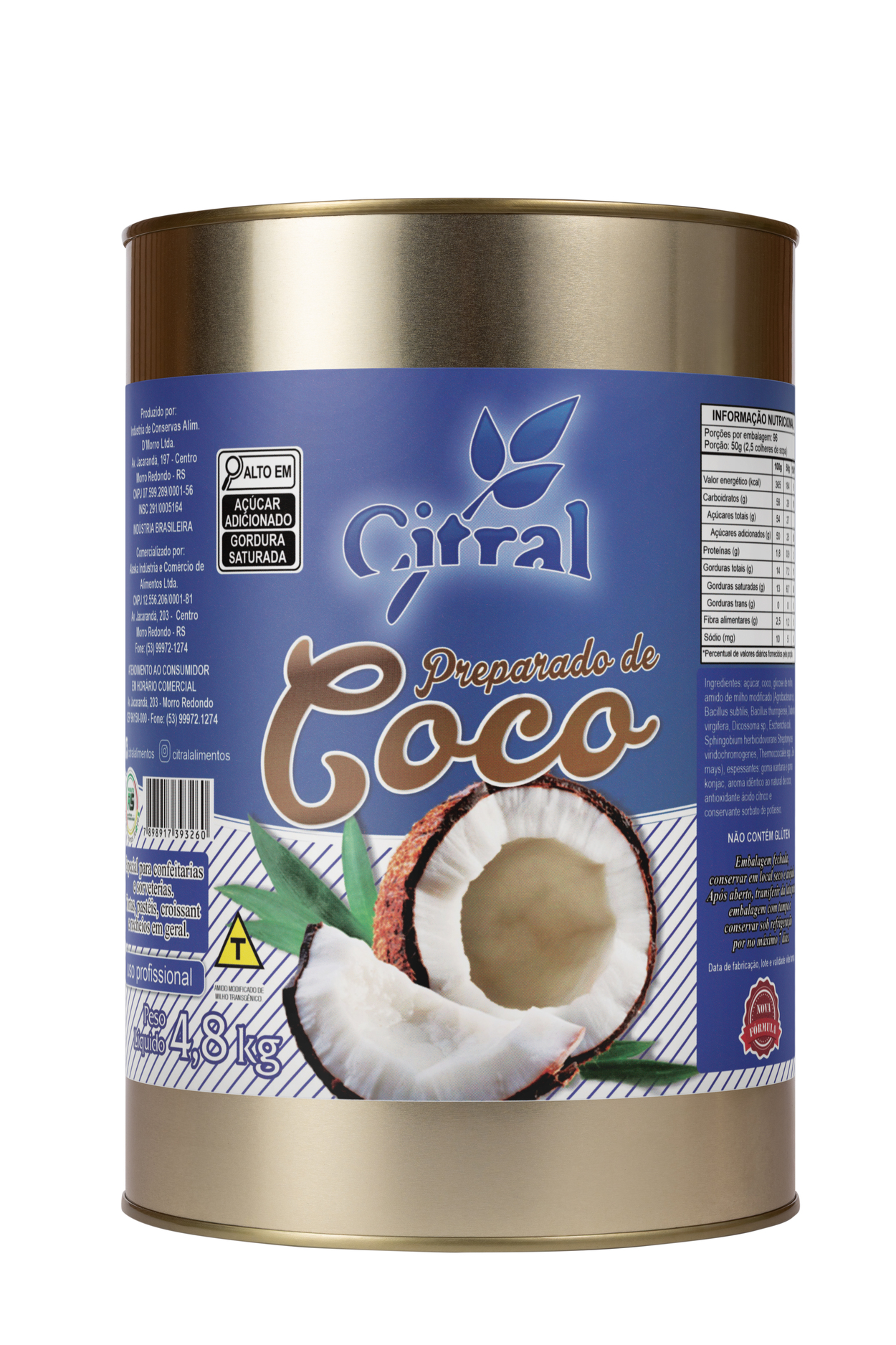 Citral Polpa Preparado De Coco 4800G