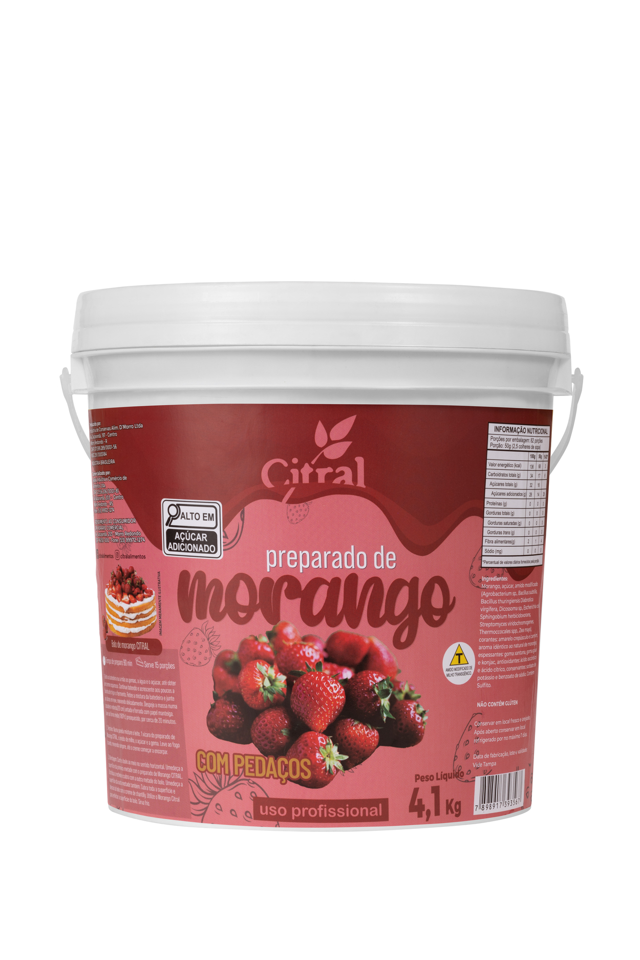 Citral Preparado De Morango 4000G