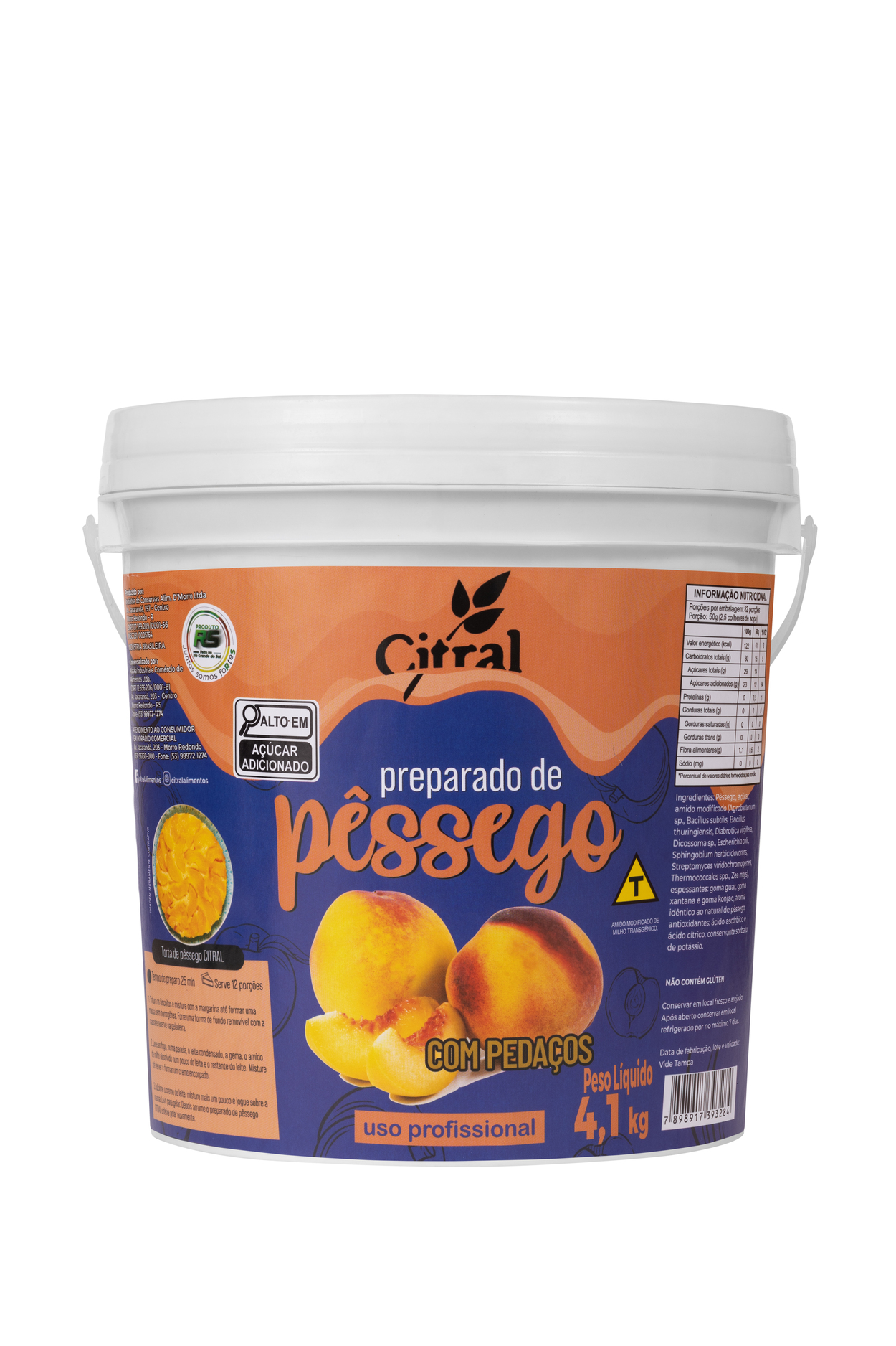 Citral Preparado De Pessego 4000G